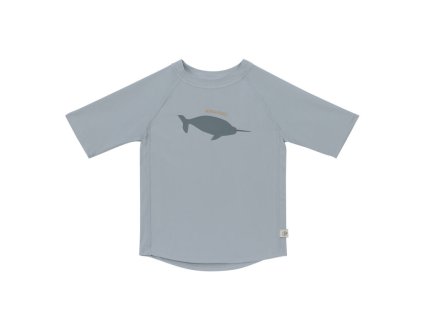 LÄSSIG Short Sleeve Rashguard 2023 whale light blue 07-12 mon.