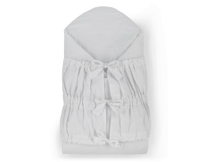 PETITE&MARS Zavinovačka šněrovací Nurse s pevnou kokosovou vložkou Light Grey 75x75 cm