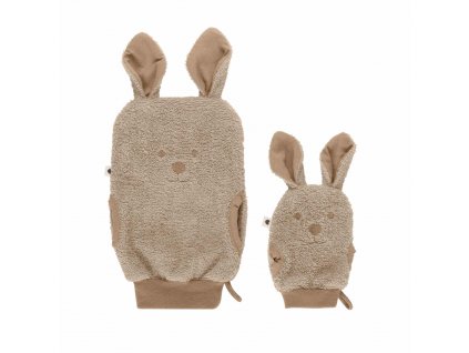 BIBS Kangaroo rukavica na umyvanie z BIO bavlny Vanilla II 9417245 5713795242290