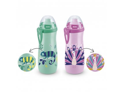 NUK FC Láhev SPORTS CUP Chameleon 450ml, BOX (Barva mix barev)