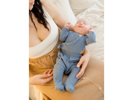 Kojenecké polodupačky MOUNTAIN (Barva Horská modrá, Velikost 062)