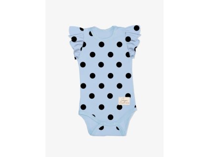 Dětské body CANDY s krátkym rukávem (Barva Candy potlačuje modrou, Velikost 056)