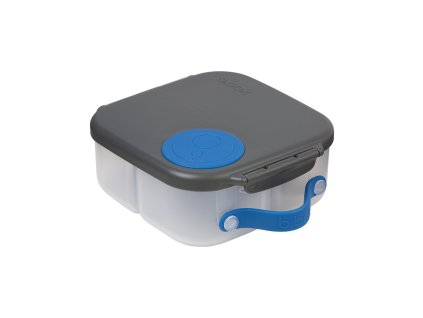 svacinovy box stredni sedo modry