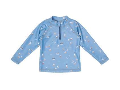 Plavecké tričko dlouhý rukáv Námořnický záliv Dark Blue 74/80