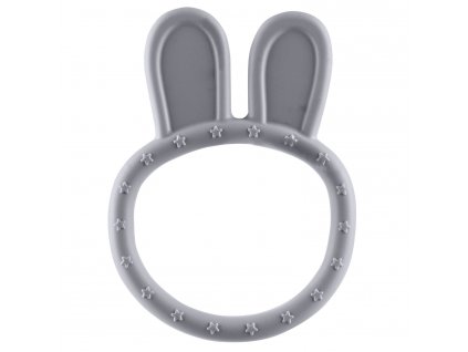 Silikonové kousátko Rabbit, Dove Grey