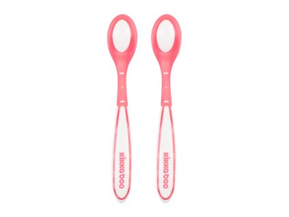 Lžičky s tepelným senzorem 2 ks Boo Pink