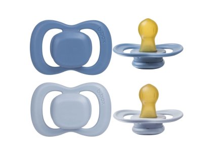 B.BOX - DUDLÍKY Z PŘÍRODNÍHO KAUČUKU 0-6M, 2KS - OCEAN/SKY