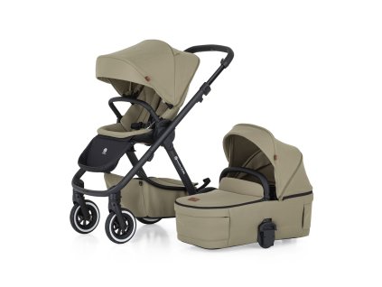 PETITE&MARS Kočárek kombinovaný ICON 2v1 Mossy Green LITE AIR