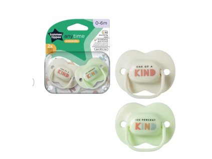 Tommee Tippee Dudlík CTN silikon AnyTime 0-6m 2 ks