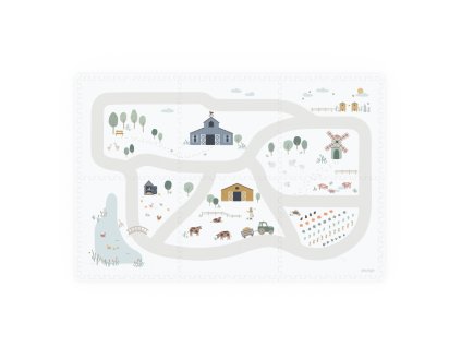 Playandgo EEVAA Farm Puzzlemat complete front side