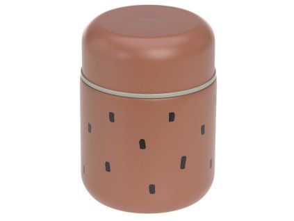 LÄSSIG Food Jar Medium Happy Prints caramel