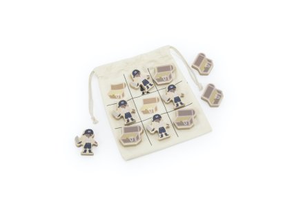 tryco drevena hra tic tac toe pirati