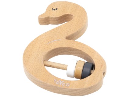 tryco drevene chrastitko swan