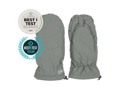 Voksi Stroller Mittens meadow green light grey