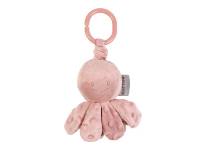 NATTOU Chobotnička vibrační na C kroužku dusty pink 20 cm Lapidou