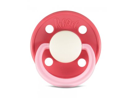 dudlik rebael z prirodniho kaucuku 1 ks hot pearly flamingo