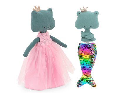 latkova zabka s extra ploutvi 30 cm orange toys fiona the frog