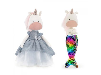 latkovy jednorozec 30 cm orange toys daphne the unicorn light blue dress