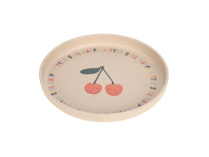 LÄSSIG Plate PP/Cellulose Happy Fruits 2025 cherry