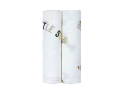 LÄSSIG Swaddle Heav. Soft 120x120 Happy Fruits 2025 pear