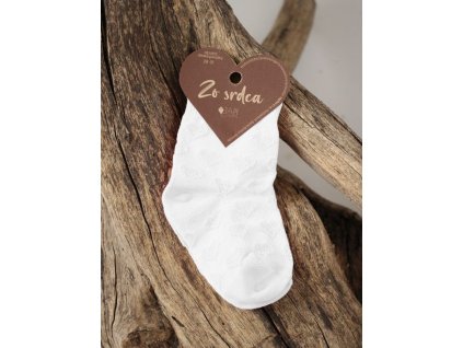 Dětské ponožky HEARTS 1ks (Barva Bílá, Velikost 498)