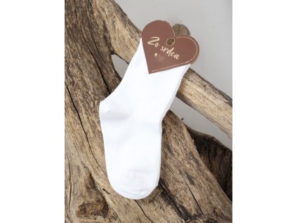 Dětské ponožky BAMBOO 1ks (Barva Bílá, Velikost 428)