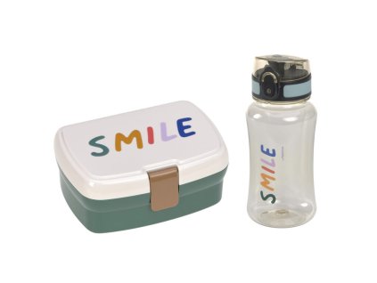 LÄSSIG Lunch Set 2024 Little Gang Smile milky/ocean green