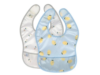 LÄSSIG Lightweight Bib Happy Fruits lemon