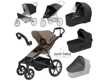 Akční set Thule Urban Glide 4 Tinted Taupe
