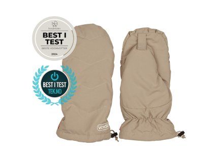 Voksi Stroller Mittens dark sand light grey