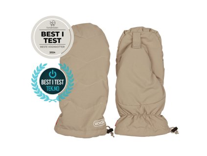 Voksi Stroller Mittens dark sand light grey