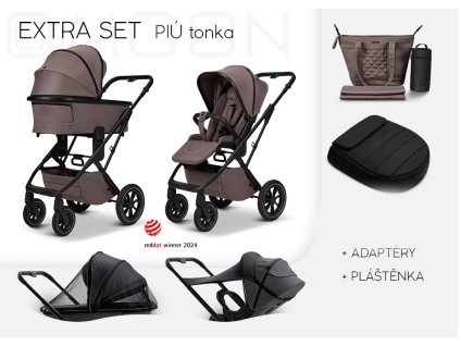 MOON PIÚ Extra set Black matt - TONKA