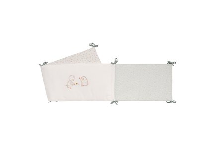 NATTOU Mantinel do postýlky oboustranný 180x35 cm Mila, Zoe & Lana