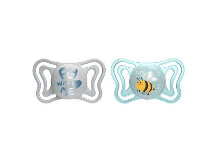 CHICCO Dudlíky Physio Light silikonové modré 2-6m, 2 ks