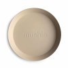 Mushie okruhly tanier 2ks vanilla
