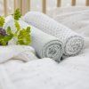 Swaddle blanket 120x120 2023 About Friends chinchilla