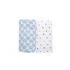 MOTHERHOOD Přikrývka mušelínová 2ks Blue Boats 100x120 cm