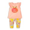 Kojenecká dívčí souprava - tričko a kalhoty, Minoti, Fruits 4, růžová