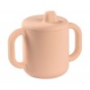 Hrnek s pítkem a držadly silikonový Pink