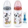 NUK FC+ lahev s kontrolou teploty Mickey 300 ml (Barva šedá)