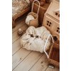 playandgo organic soft babymat moon closed on floor in kidsroom next to victorian house