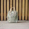 LÄSSIG Mini Square Backpack Happy Prints light olive