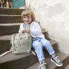LÄSSIG Mini Square Backpack Happy Prints light olive
