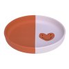 LÄSSIG Plate Silicone 2024 Happy Rascals Heart lavender
