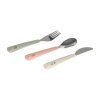 LÄSSIG Cutlery with Silicone Handle 3pcs Happy Fruits cherry