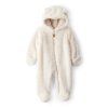 CARTER'S Kombinéza Sherpa na zip ivory uni 6m/vel.68