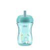 CHICCO Hrneček Advanced se slámkovým náústkem teal, 12m+
