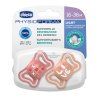 CHICCO Dudlíky Physio Light silikonové růžové 16-36m, 2 ks