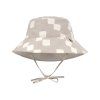 LÄSSIG Sun Protection Bucket Hat checkerboard stone/sea salt 07-12 mo. size 45-7