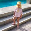 LÄSSIG Sun Protection Flap Hat pale yellow 1-3 years size 48/51